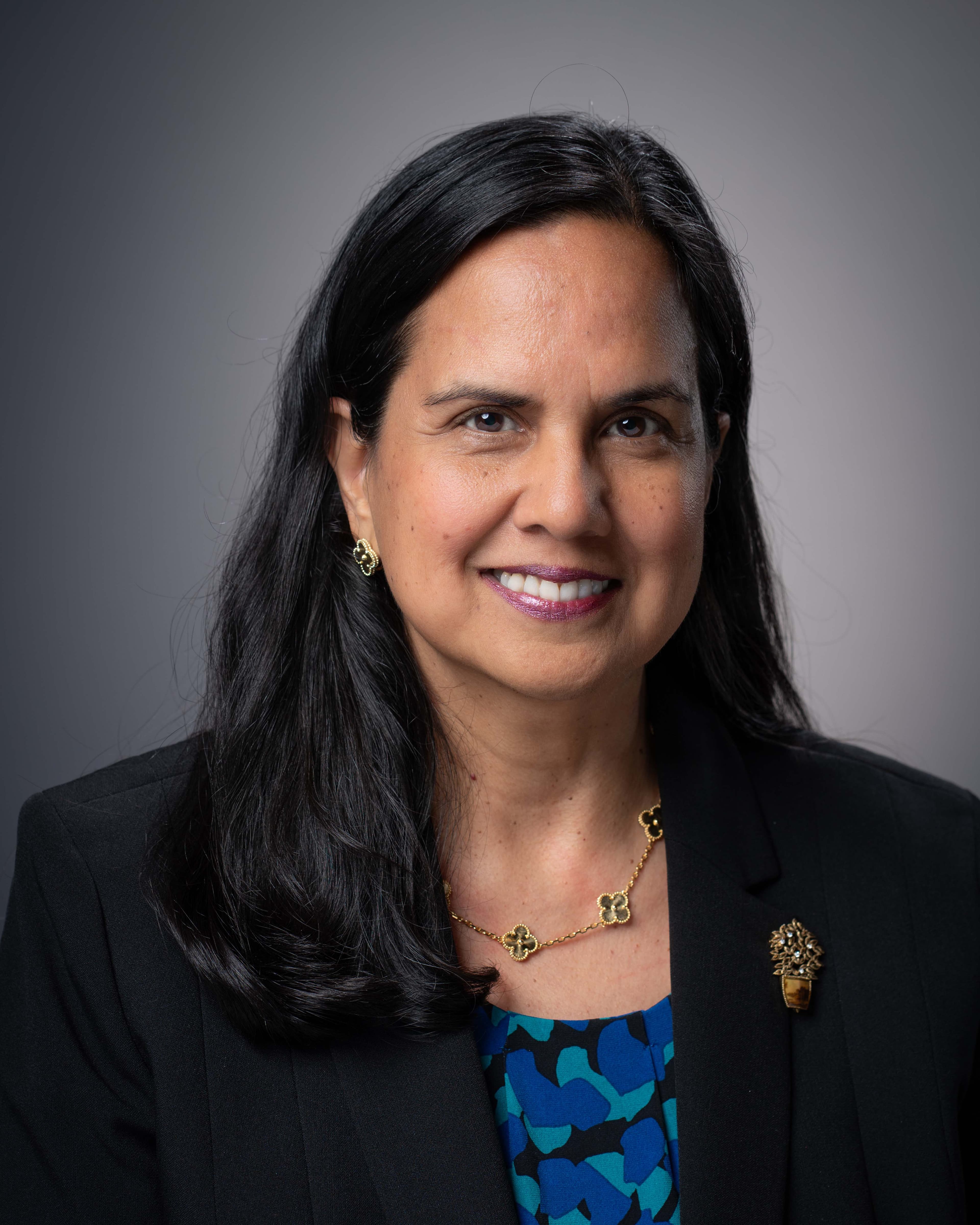 Headshot photo of AWSOM Dean and CEO Sharmila Makhija, MD, MBA