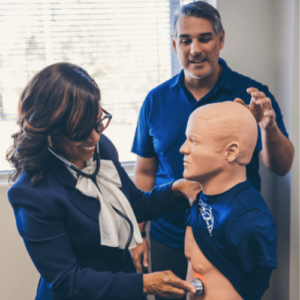 Sharon Bridges auscultation manikin