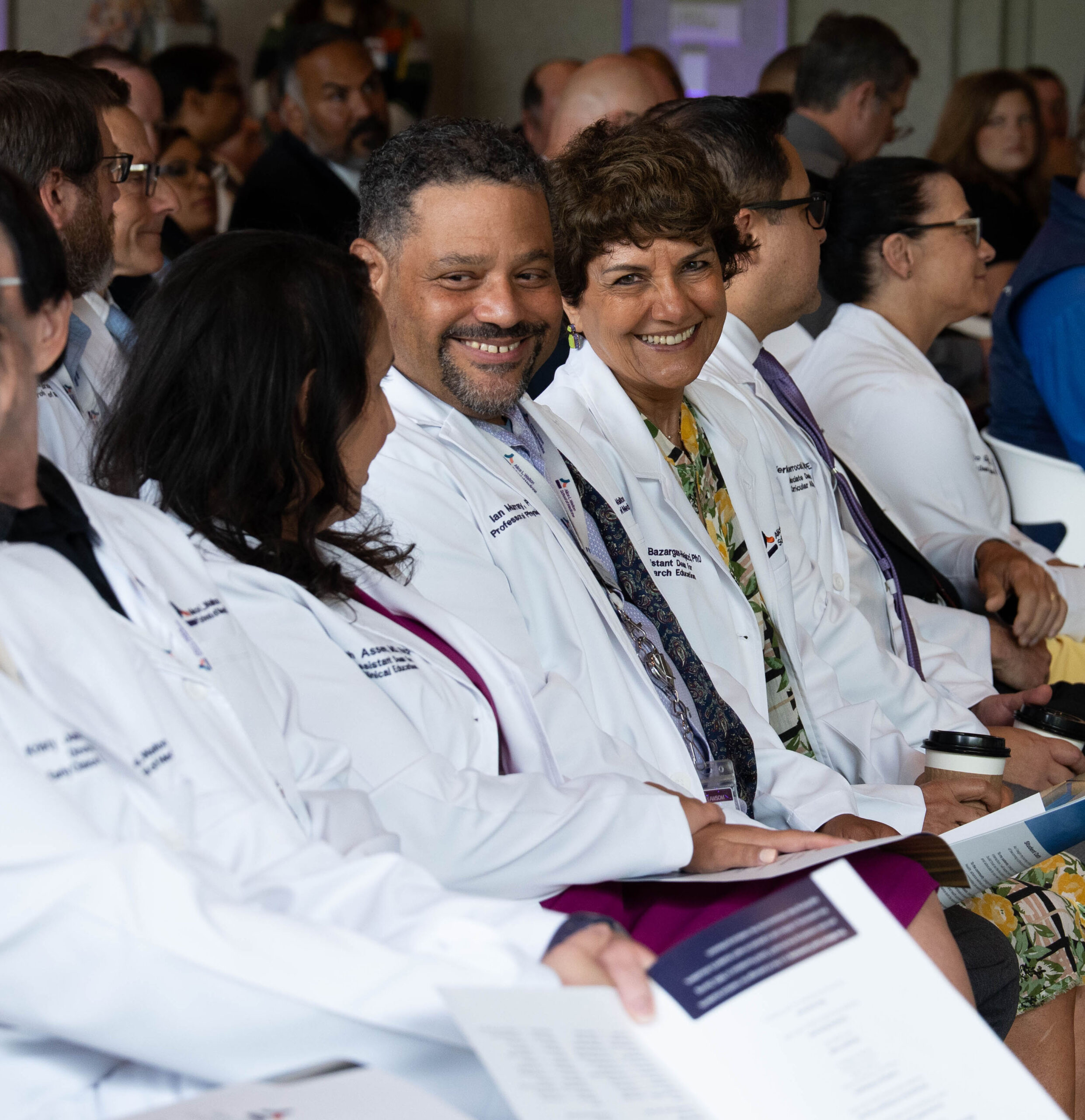Faculty at White Coat Ceremony
